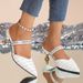 New Summer Women's Pointed Toe Rhinestone Closed Toe Flat Sandals Outdoor Wear European American Style Slip On Sandals_vogvips.com
