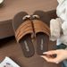 Gentle Romantic Style~! Luxurious Pleated For Women To Wear Outside In Summer 2026, Flat-soled, Unique And Stunning_vogvips.com