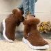 Womens Synthetic Suede Zipper Shoes Snow Warm Fur Plush Winter Platform Foot Boots Womens Botas De Mujer 240904_vogvips.com