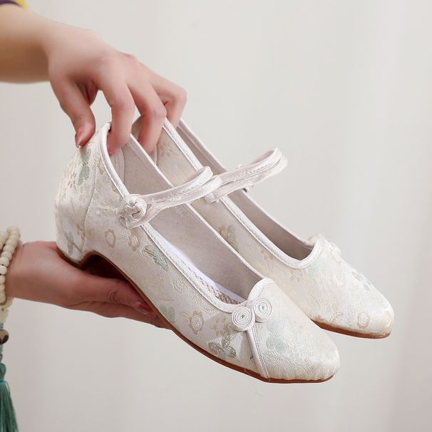 Women’s Shoes New Style Women's Cloth Shoes Cheongsam With Temperament Pointed Retro Ethnic Style Women's Shoes_vogvips.com