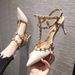 Studded Nude High Heels Women Thin Heel 2025 Spring Autumn New Pointed Toe Versatile Internet Celebrity Sexy Backless_vogvips.com