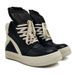 Unisex Chunky Sole Sneakers – Gothic High-Top Platform Shoes With Cross Strap (36-45, Black, Side Zipper, PU Cushioning)_vogvips.com