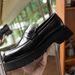 Euro Step New Trendy Big Toe Thick Sole Genuine Casual Leather Loafers Men Height Increasing Shoes_vogvips.com