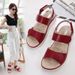 New 2025 Summer Women's Sandals With Velcro Buckle And Foam Massage For Students_vogvips.com