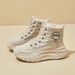 High-top Snow Boots Women's Velvet Thickened Warm And Non-slip Thick-soled Heightened Cold-proof Cotton Shoes_vogvips.com