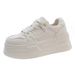 Soft Leather Thick Soled White Shoes For Women New High Value Versatile Height Increasing Sneakers Casual Sports Shoes_vogvips.com