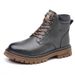 European Warm Series 2025 Autumn Winter New Work Handmade Stitching Martin Boots Men's Warm Cotton Shoes Non-Slip Rubber Sole_vogvips.com