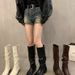 Fashion Petite Pointed Toe Height-Increasing Long Over-the-Knee High Hot Girl Riding Slim Boots_vogvips.com