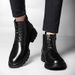 Men's Shoes Top Layer Men's High Top Martin Boots Retro Tooling Boots Flat Boots_vogvips.com