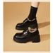 Soft Leather Thick-soled Loafers Women's Velvet Warm Cotton Shoes To Increase The Height Of Soft-soled Small Leather Shoes_vogvips.com