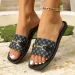 Foreign Trade Cross Border Large Size 2026 New Model European American Big Brand Flat Sandals Versatile And Fashionable_vogvips.com