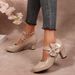 2026 Spring New Model Foreign Trade Women's Chunky Heel High Heels European And American Style Pointed Toe Lightweight_vogvips.com
