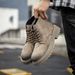 Men's Shoes 2025 New Autumn And Winter Cotton Leather British Style Work Boots Men's Thick Soled Suede Shoes_vogvips.com
