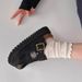 Women's Shoes New Denim Closed Toe Slip On Mules, Sizes 35 44, Summer Wear, Thick Sole, Height Increasing Shoes_vogvips.com