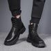 European Warm Series Martin High Top British Style Shoes 2025 Summer New Work Mid-Top Trendy Brand Men's Boots_vogvips.com