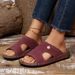 Foreign Trade Plus-size 2026 New Casual Round-toe Flat-soled Hollow-out Women's Beach_vogvips.com