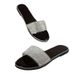 2025 Summer New Shoes Trade, European And American Fashion Rhinestone Sandals, Women's Flat Large Size Beach Slippers_vogvips.com