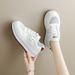 2026 New Mesh Breathable Summer Women's Shoes Korean Version Versatile Little White Shoes Platform Sports Casual Board Shoes Net Shoes Women_vogvips.com