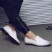 Fashion Men Black Braid Leather Casual Driving Men's Slip On Penny Loafers Moccasins 2019 New Style Leisure Shoes_vogvips.com
