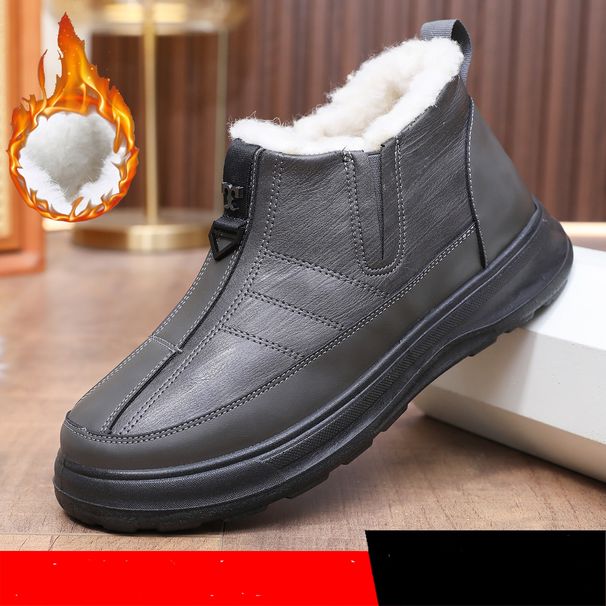 2025 Fleece And Thickened Snow Boots, ,Waterproof And Anti-slip, One-foot Warm Cotton Boots_vogvips.com