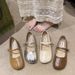 All-match Split-toe Mary Jane Shoes Women's New One-word Flat Shoes With Skirt Milk Shoes Tide_vogvips.com