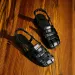Comfortable Sandals New Spring Summer Square Toed Chunk Sandals Low Heeled Cowhide Beach Casual Slimming And Fashionable_vogvips.com