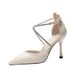 Sharp Pointed Slim Super High Heels, Rhinestones, Hollow Singles, Sexy Toe Sandals, Shallow Mouth Women's Shoes, Fashionable_vogvips.com