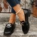 New Loafers Women's Shoes Platform Lace-up Shoes Small Leather Shoes_vogvips.com