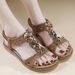 G923-2 Summer New 2025 Versatile Fashion Trend Flat For Women With Elastic Band Lightweight Comfortable Sandals_vogvips.com