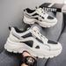 Autumn New Breathable White Men's Versatile Thick Soled Sneakers Casual Running Dad Trendy Shoes_vogvips.com