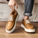 Euro Step 2025 New Summer Breathable Men's Sneakers Office High-end Stylish Casual Trendy Shoes_vogvips.com