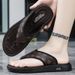 Exploding Sandals For Men Wearing Beach Shoes For Men Sandals For Men Outdoor Two-person Flip-flops For Men Trend Summer_vogvips.com