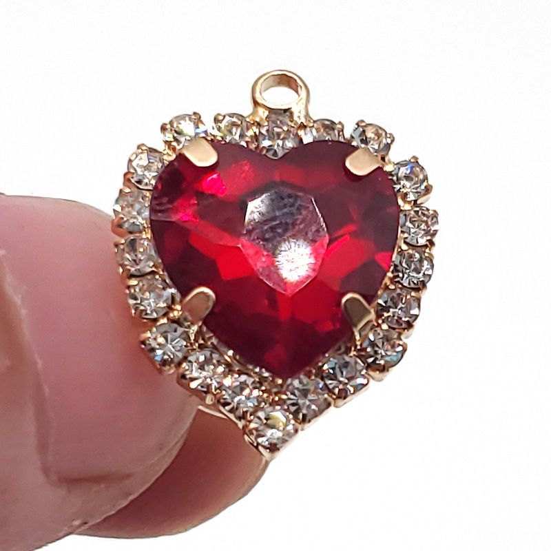 New Decorative Love Color Jewel Crystal Diamond Shoes Flower Shoe Buckle DIY I-button Shoe Accessories Accessories_vogvips.com