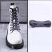 Shoe Accessories leather shoe laces flat men's and women's Martin boots sports casual white black brown khaki shoe laces_vogvips.com