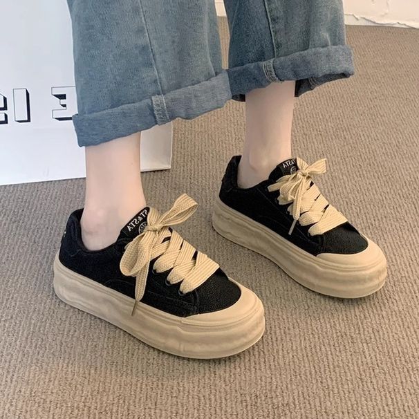 The Thick-soled Women's Sponge Cake 25 Spring/Summer New Versatile Sneakers For Women_vogvips.com