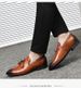 Wedding Model First-layer Shoes, Python Pattern First-layer Men's Driving Beanie Shoes, Small Leather Shoes_vogvips.com