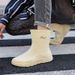 German Imported Men's Mid-calf Rain Boots, Waterproof Non-slip Rubber Shoes, Special Overshoes For Kitchen And Delivery_vogvips.com