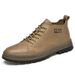 Men's British Tooling Work Boots Casual Gaobang Medium Boots Casual Board Shoes Casual Tooling Shoes_vogvips.com