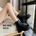 Platform Martin For Women British Style 2025 New Autumn Winter Student Lace-up Height-increasing Fleece Short Boots Ins_vogvips.com