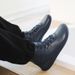 Unisex Waterproof Winter Snow Boots With Wide Toe & Faux Fur Lining - Slip-Resistant Rubber Sole For Outdoor Comfort (Black/White)_vogvips.com