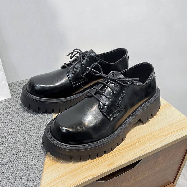 2025 Spring New Men's Shoes, Casual Leather Shoes For Men, British Business Formal Wear, Big Head, Versatile For Men_vogvips.com
