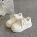 2026 New Style Versatile Casual White Sneakers, Fashionable Thick-soled Height-increasing Board Shoes, Women's Thick-soled Comfortable Bread Shoes_vogvips.com