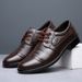 Suitable For All Seasons Men's Genuine Leather Lace-up Three-joint Business Formal Middle-aged And Elderly Dad Shoes_vogvips.com
