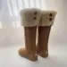 Winter Warm Long Snow Style Womens Outdoor Plush Shoes Leather High Knee Flat Anti Slip Boots 241024_vogvips.com