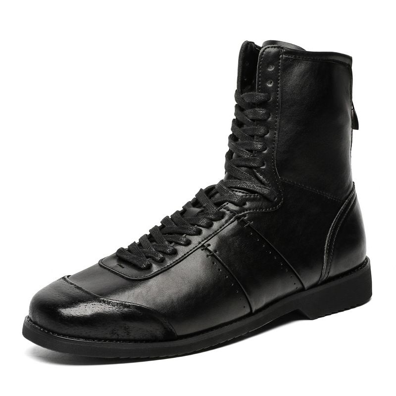 Men's Shoes Board Shoes High Tube Casual Senior Sense Martin Boots Niche Design Training Shoes Senior Chelsea_vogvips.com