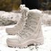 New Anti-splashing Water Mid-top Warm Outdoor Hiking Shoes Hiking Shoes_vogvips.com