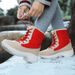 Snow Boots Woman Flat Woman Shoes Lace Up Women Shoes Solid Ankle Boots Warm Lightweight Women's Winter Boots Botas Mujer_vogvips.com