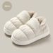Glide Women S Slippers With Heel Autumn And Winter Home Couple S Warm Slippers Indoor Household Down Cotton Shoes For Men_vogvips.com