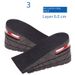 Height Increasing Insoles Air Cushion Men's And Women's Styles Half Pad Three Layer Invisible Inner Height Increasing Insoles Adjustable_vogvips.com