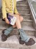 P9/Martin-Stiefel Für Damen, Kurze Jeansstiefel, Nieten, Zweiteilige Stiefel Im Hot-Girl-Stil, Dicke Sohlen, Erhöhte Stiefel Für Kleine Leute, Damen_vogvips.com